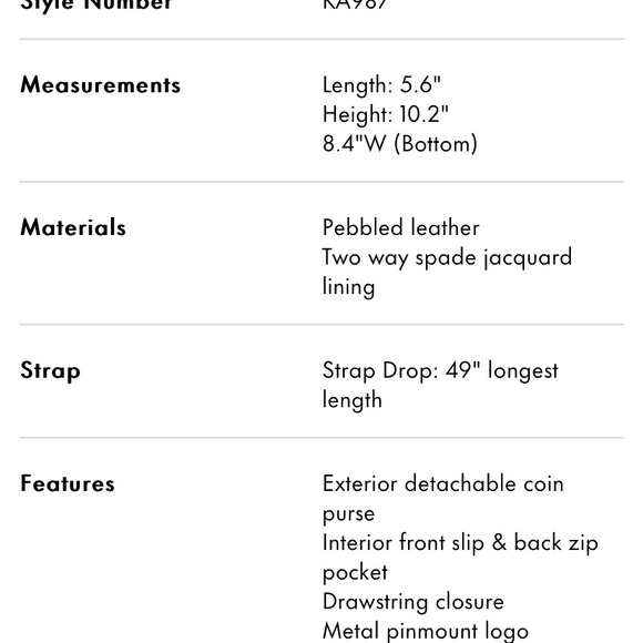 💯 Kate Spade bucket bag - Picture 17 of 17